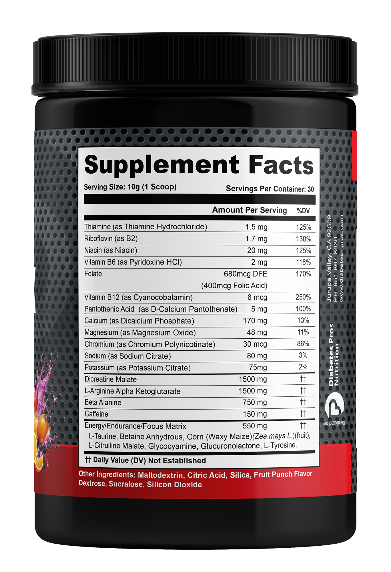 NUTRI SHOCK PRE-WORKOUT (FRUIT PUNCH)