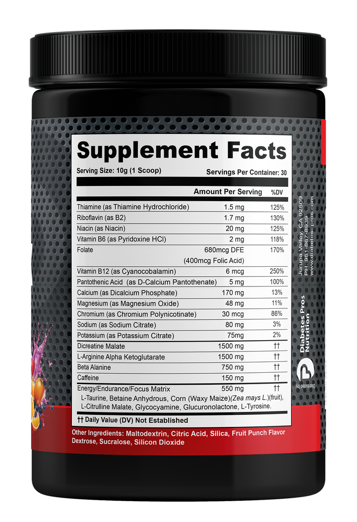 NUTRI SHOCK PRE-WORKOUT (FRUIT PUNCH)